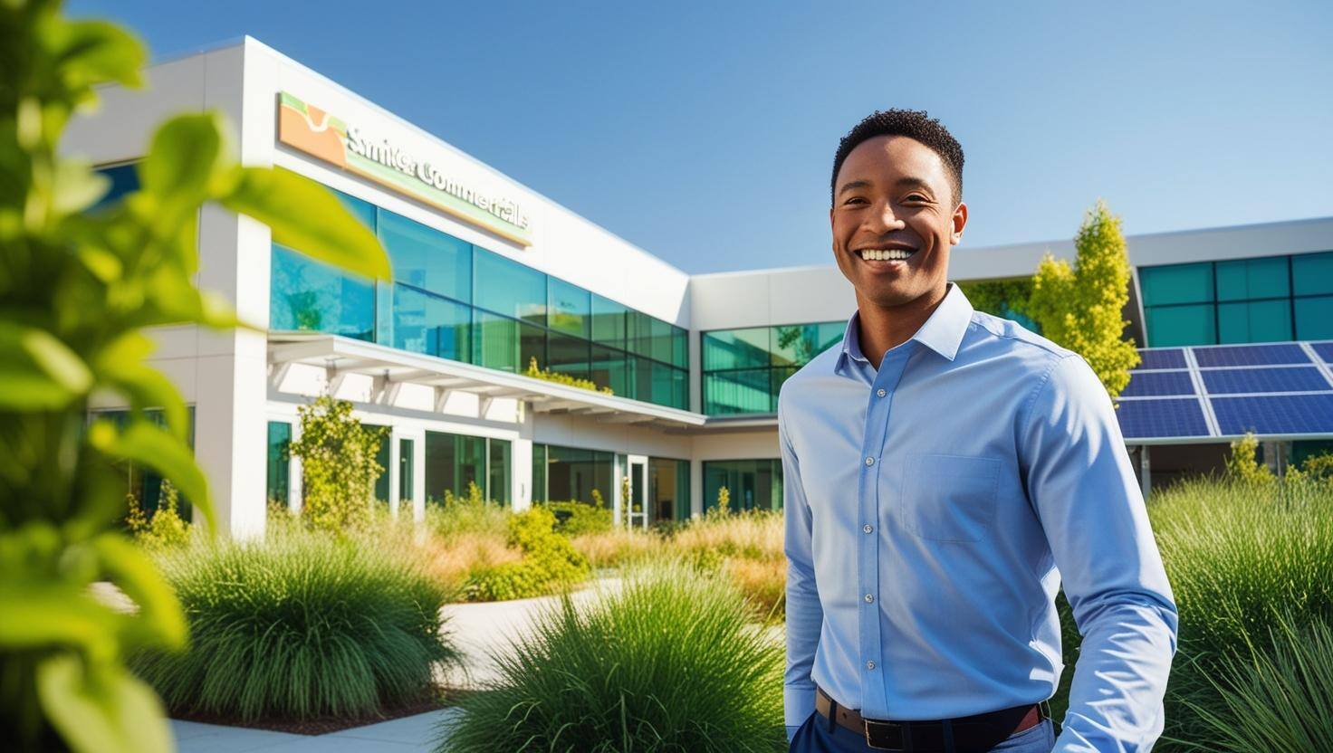 homme metis se rendant dans une entreprise ecologique un local commercial (1)